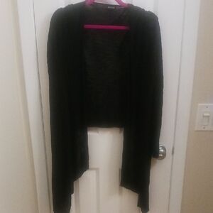 Torrid Black Open-Front Cardigan